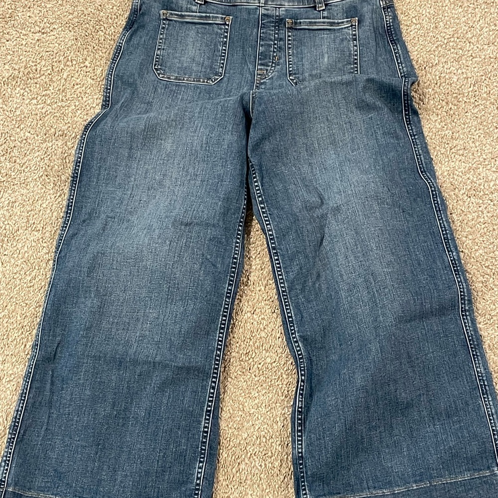 SPANX Blue Flare & Wide Leg Jeans